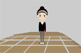 flash制作女人走路动画